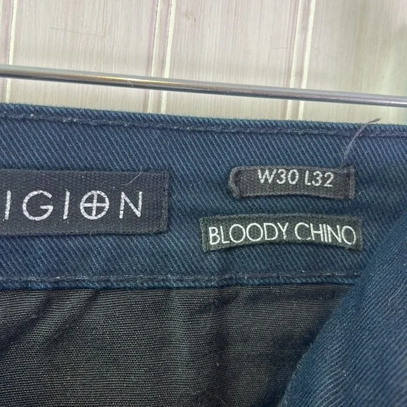 ASOS RELIGION BLOODY CHINO RIPPED KNEE - Picture 5 of 7
